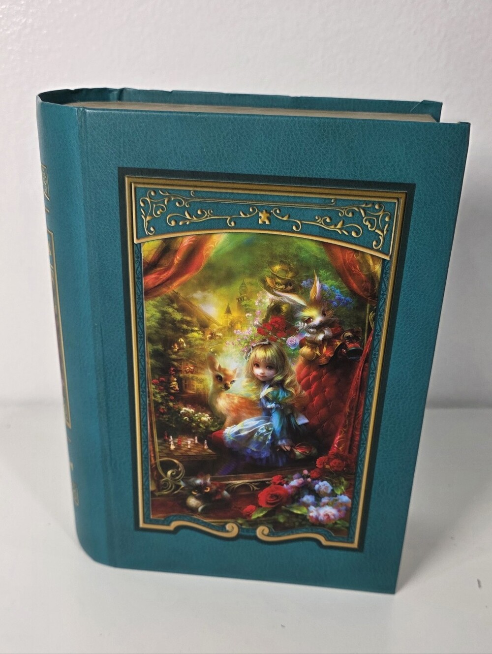 Masterpieces EZ Grip Book Box Alice at the Chessboard Puzzle 300 Piece Complete - Picture 1 of 7